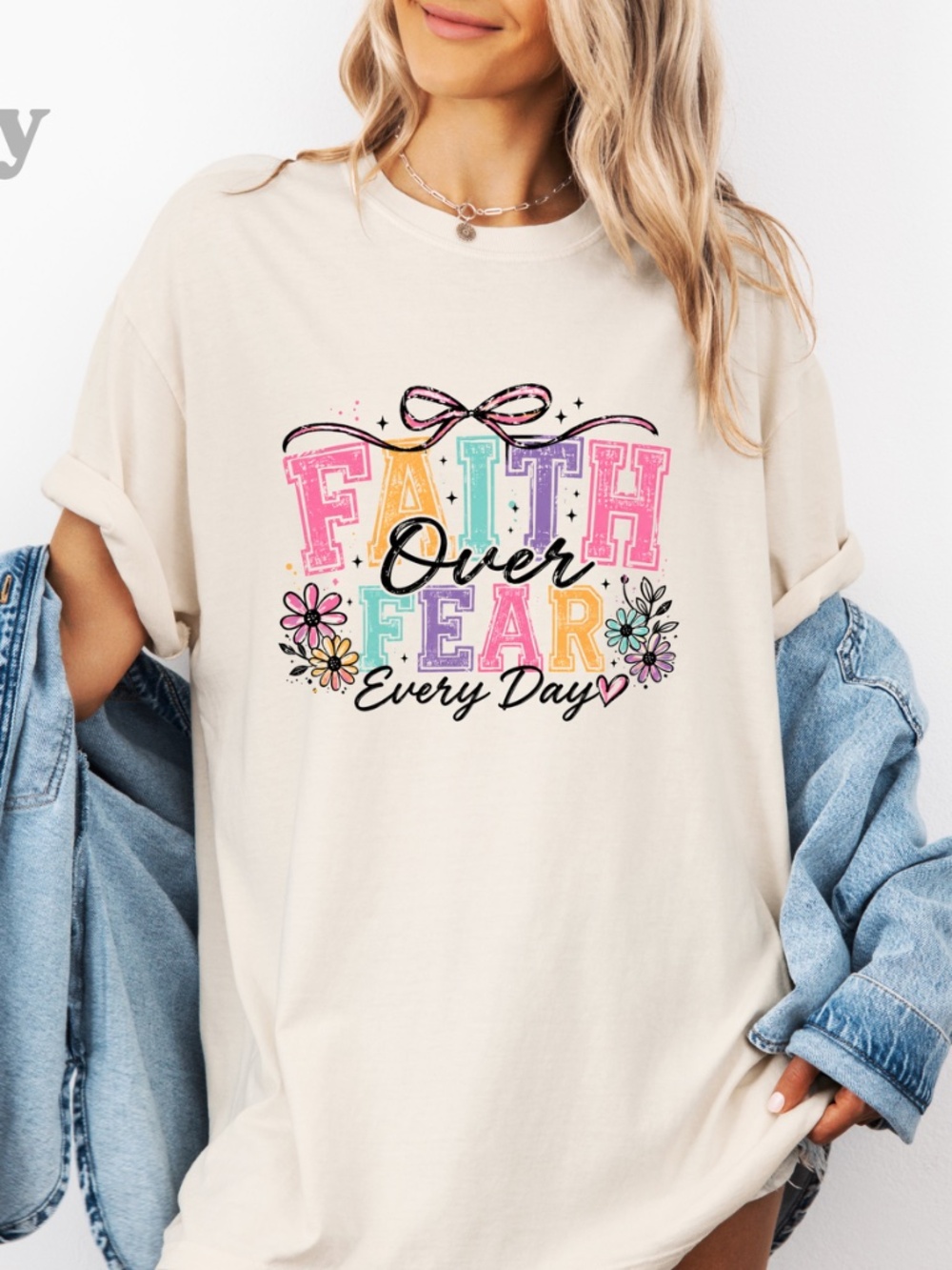 Christian Faith T-Shirt Fear Not For I Am With You | Bible Verse Graphic Tee | R